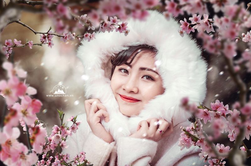 girl, unochan, spring. winter spring and winterphoto preview