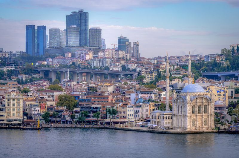 городская архитектура, Турция, Стамбул, городской пейзаж, мечети, мегаполис, мосты  Стамбул. Архитектура прошлого и настоящего. photo preview