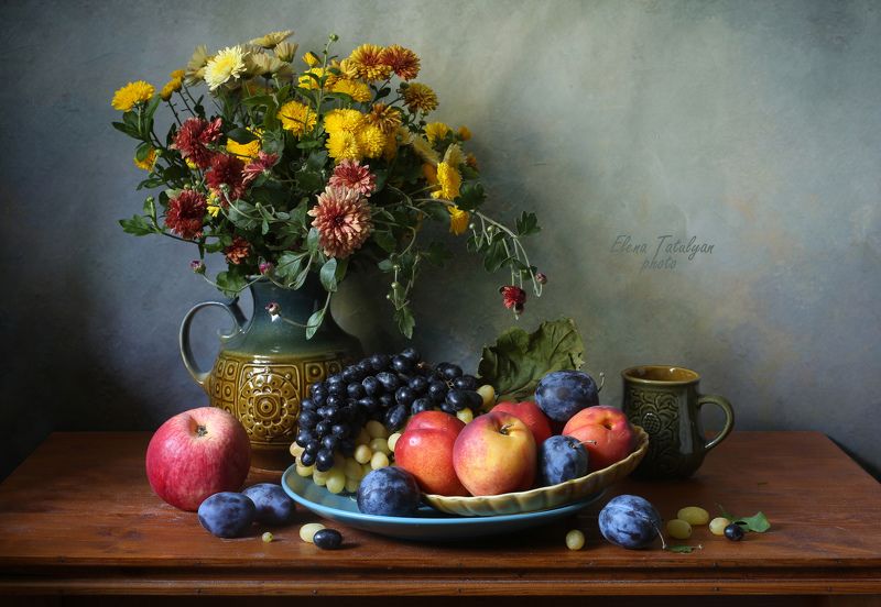 цветы, фрукты Осеннее разноцветьеphoto preview