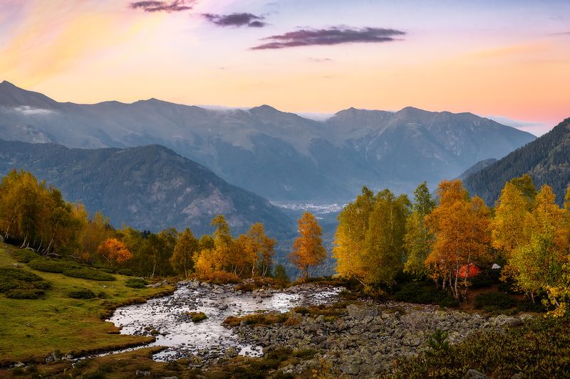 кавказ, горы, осень, карачаево-черкесия, архыз, осень в горах Осенний Архыз фото превью