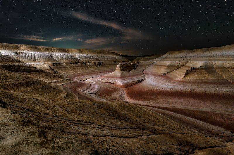 мангистау,мангышлак,казахстан,скалы,звёзды Урочище Кызылкупphoto preview