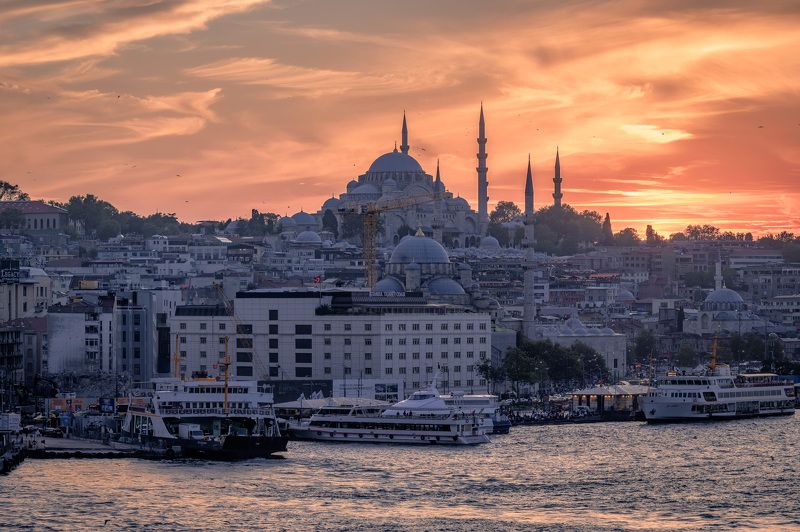 городской пейзаж, городская архитектура, мечети, стамбул, босфор Стамбулphoto preview