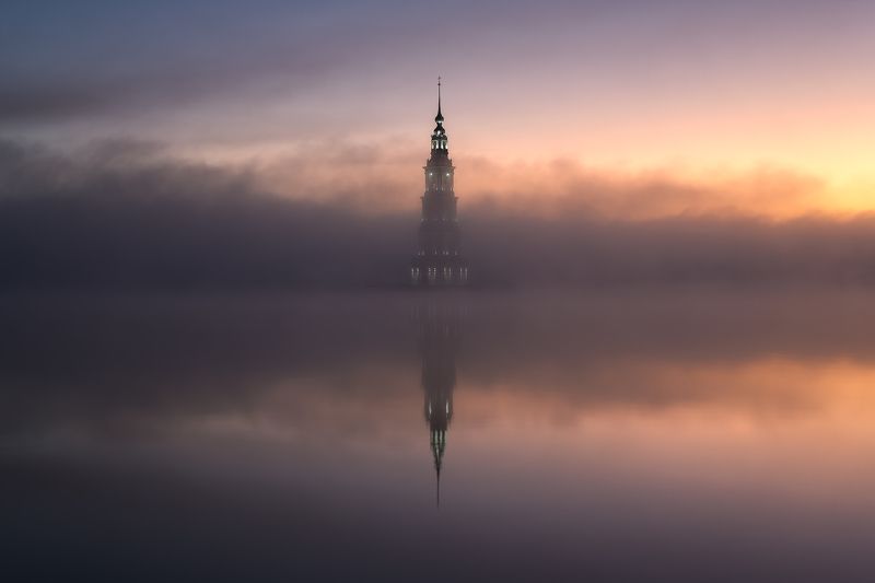 калязин, утро, волга, тверская область Невесомость фото превью