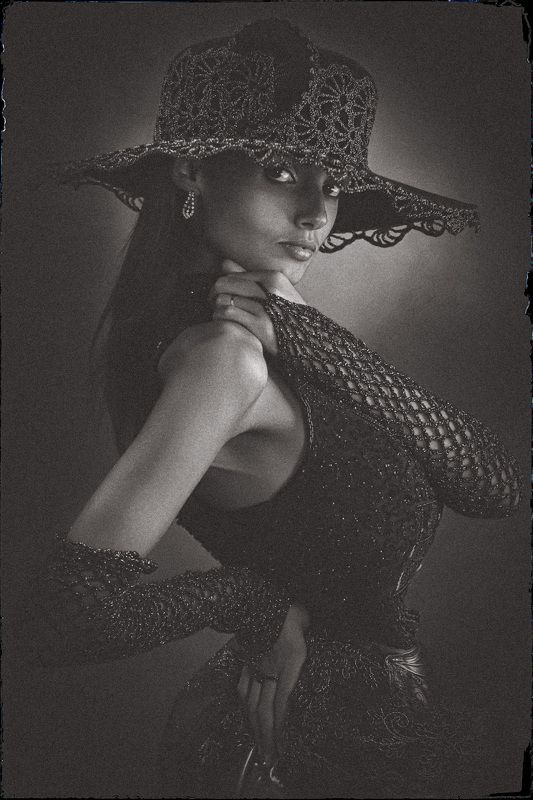 Девушка в шляпе 24 фото превью