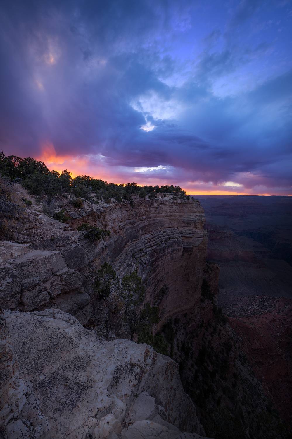 Southern Rim. Автор: Gubski Alexander grand canyon, sunset, clouds, rocks, cliff, , Gubski Alexander