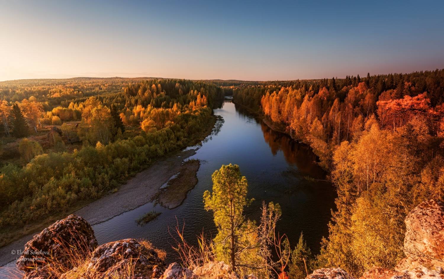 лозьва, ушма, скалы, закат, вечер, очень, пейзаж, река, Соколова Елена