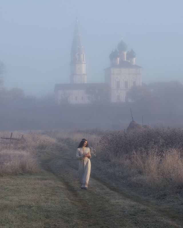 осенево, ярославская область, туманное утро Нежное из Осеневоphoto preview