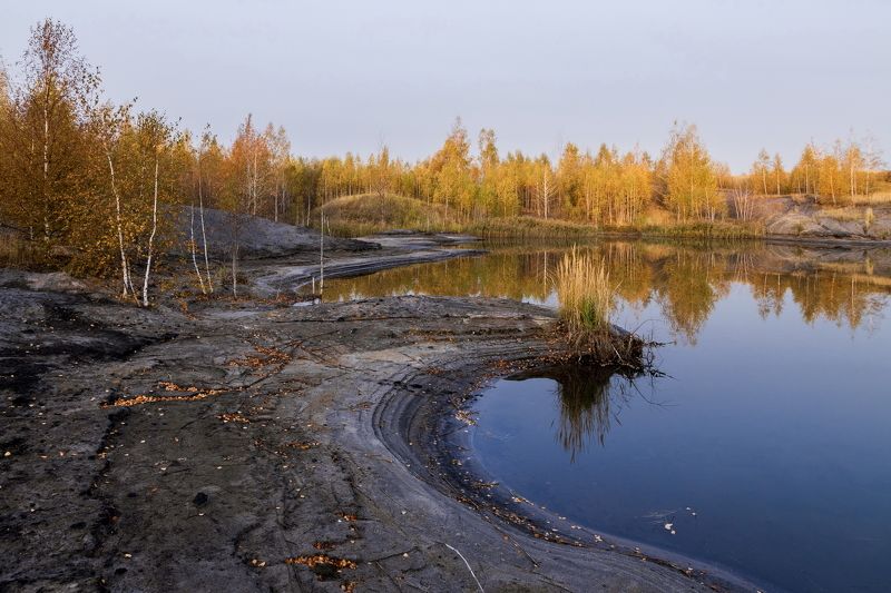 осень, утро, карьеры, пейзаж Карьерыphoto preview