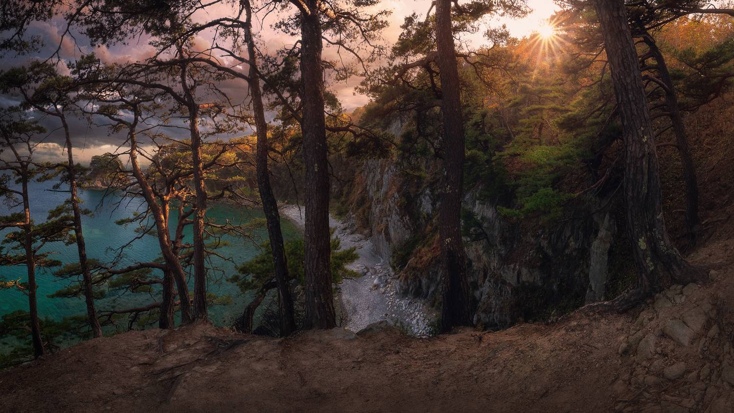 ***. Автор: Андрей Кровлин море, скалы, осень, панорама, Андрей Кровлин