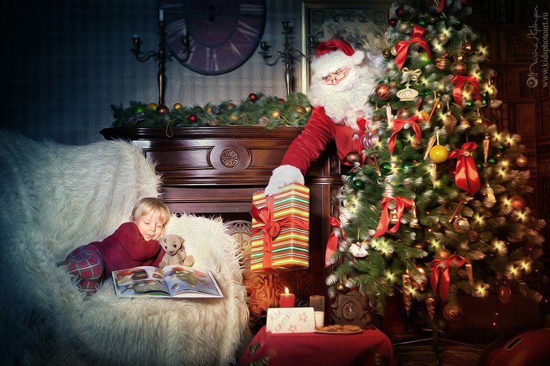 Волшебство, Дедмороз, Дети, Детки, Детскийпортрет, Зима, Малыш, Малыши, Новыйгод, Подарки, Рождественскаяистория, Рождественскаясказка, Рождество, Санта, Сантаклаус, Сказка, Чудо Однажды рождественской ночью...)photo preview