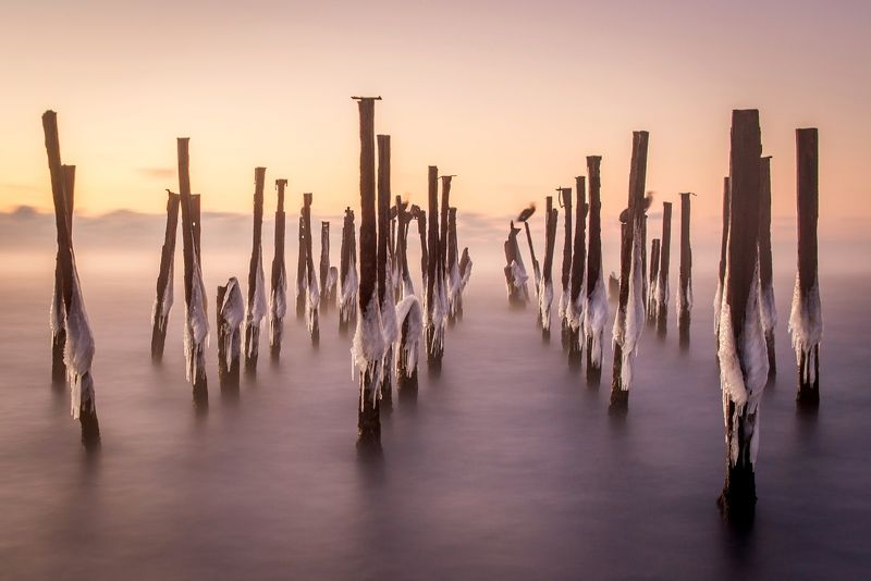 Sea, Закат, Море, Пейзаж, Пирс молоко и медphoto preview