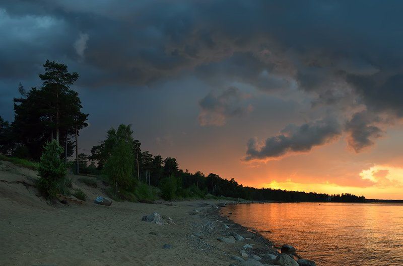 У Ладожского озера после грозы.photo preview