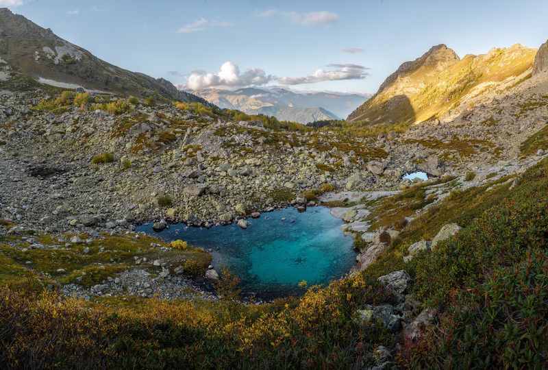 Кавказ, горы, Карачаево-Черкесия, озеро, горное озеро Архыз фото превью