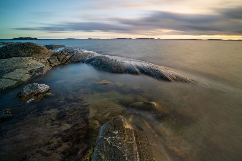 скалы, закат, море, балтика Балтийские шхерыphoto preview