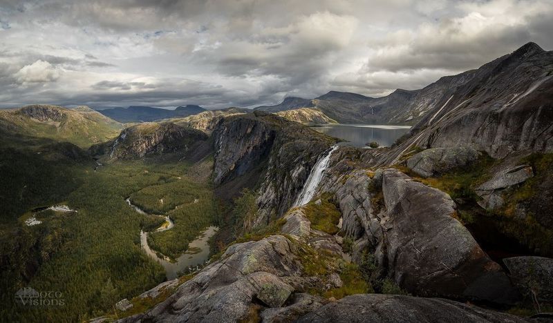 norway,landscape,panorama,panoramic,rago,national park,north,arctic,mountains,waterfall Epic Post-Glacial Landscapephoto preview