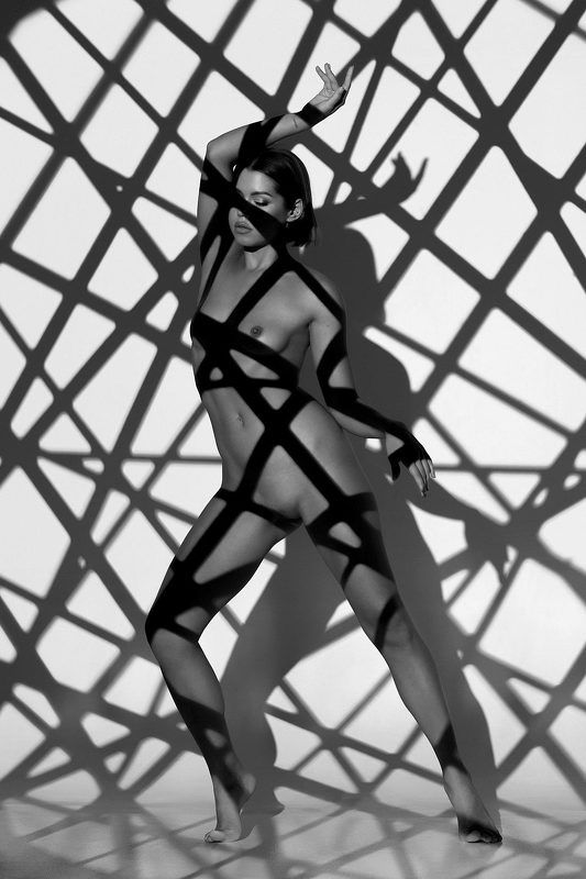 model, fine art, sexy, sensual, black and white, woman, female, body, erotica, glamour, curves, portrait, beautiful, nude, naked, shadow, Shadowphoto preview