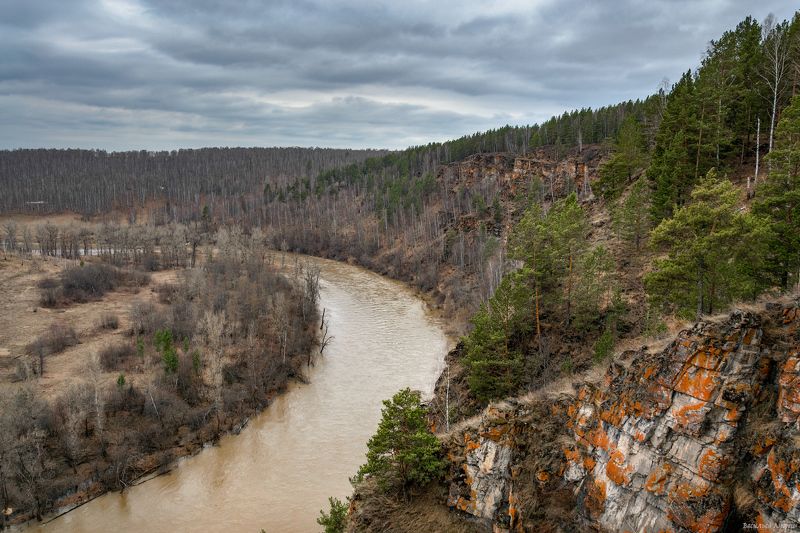 река юрюзань, природа, челябинская область, пороховые скалы Юрюзаньphoto preview