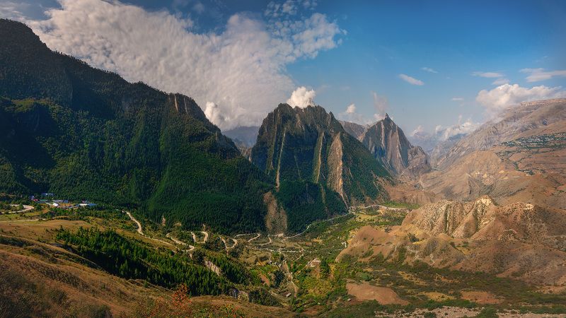 горы, ущелье, природа, каньон, дагестан Горный Дагестанphoto preview