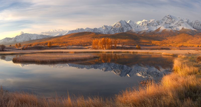 алтай фототур по алтаю осень горы горный алтай республика алтай джангысколь ештыкель Утро на Джангыскольphoto preview