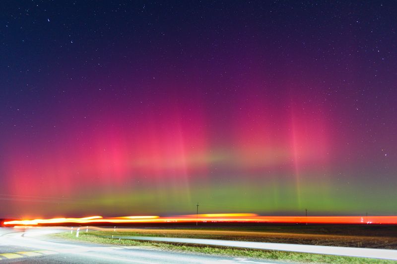 северное сияние аврора aurora polaris Сияние в Беларусиphoto preview