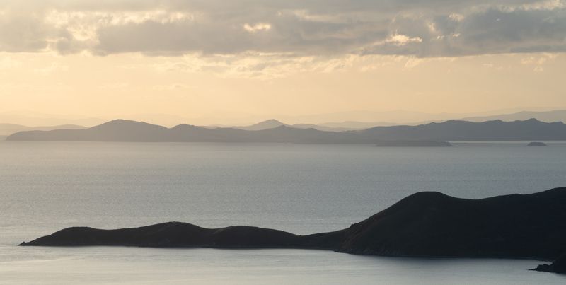 россия, приморский край, японское море, полуостров гамова, бухта витязь, закат Закат в пастельных тонах фото превью
