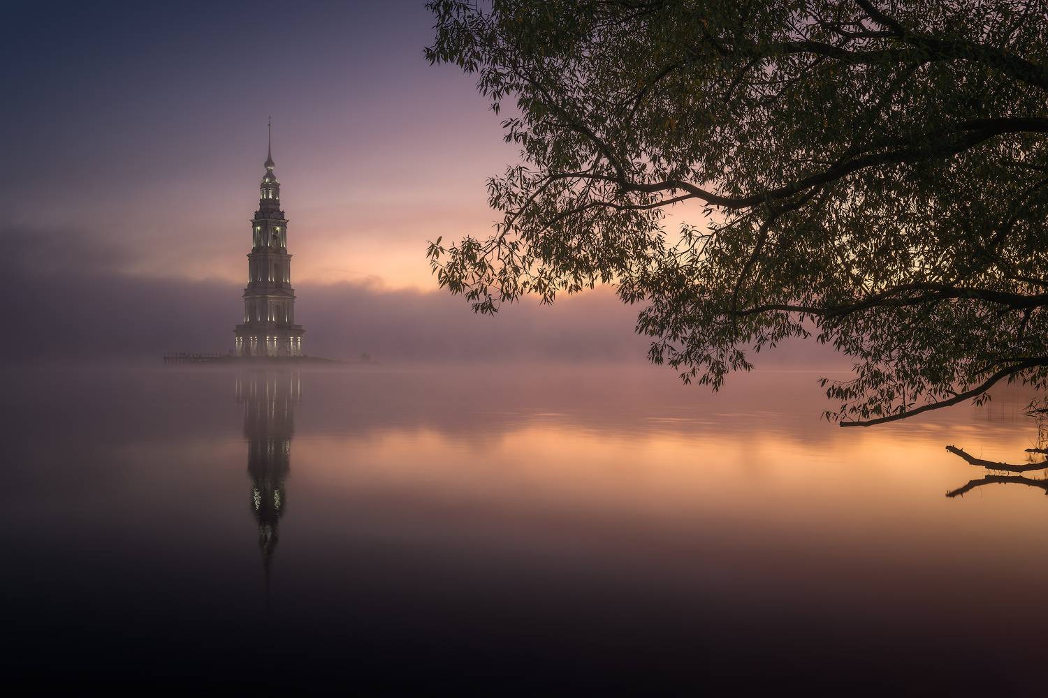 калязин, утро, волга, тверская область, Левыкин Виталий