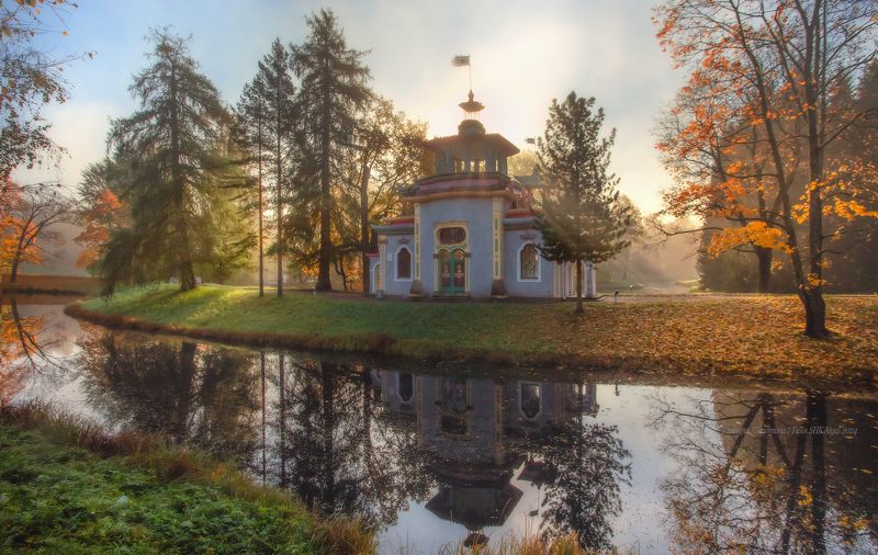 питер, пушкин, царское село, царское,  landscape, tsarskoye selo, autumn,  городской пейзаж, санкт-петербург, рассвет Праздник света в Царском Селеphoto preview