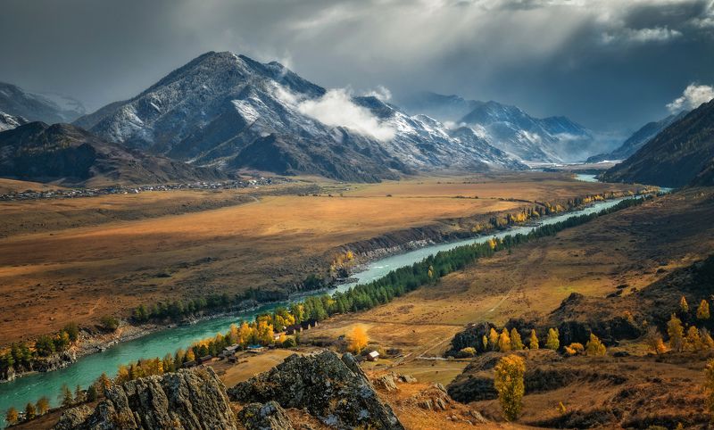 горный алтай,осень,чемальский район,катунь,приближение снежной бури Перед бурей...photo preview
