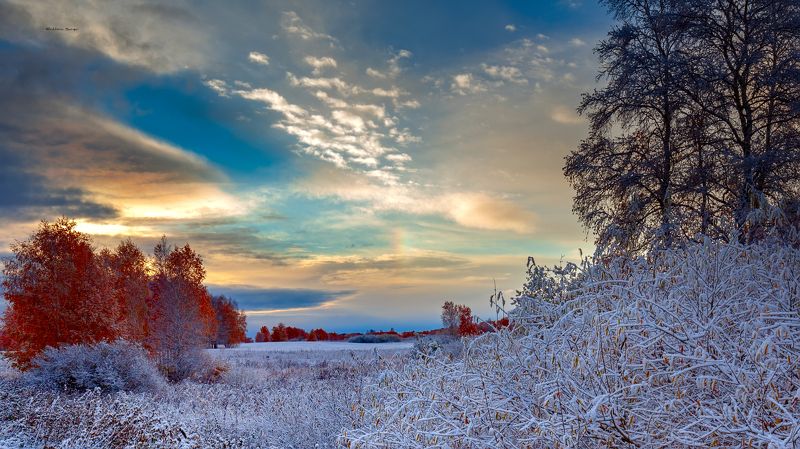 Осень. Первый снег.photo preview