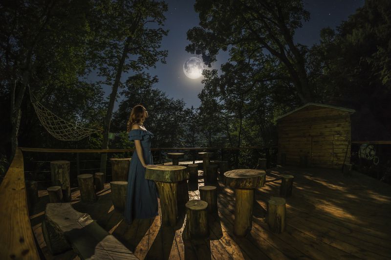 Луна, ночь, лунная ночь, Ашот Григорян, фотограф,пейзаж Лунная ночьphoto preview