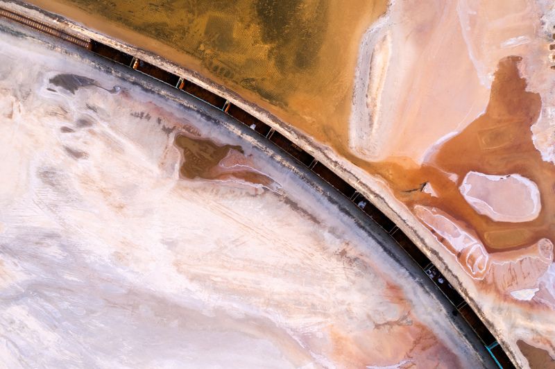 Абстракции озера Баскунчак фото превью