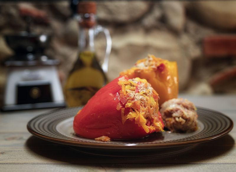 еда фаршированный перец Просто ужин для .......photo preview