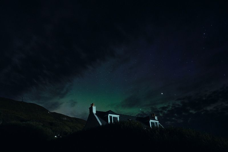 Northern lights, aurora photo preview