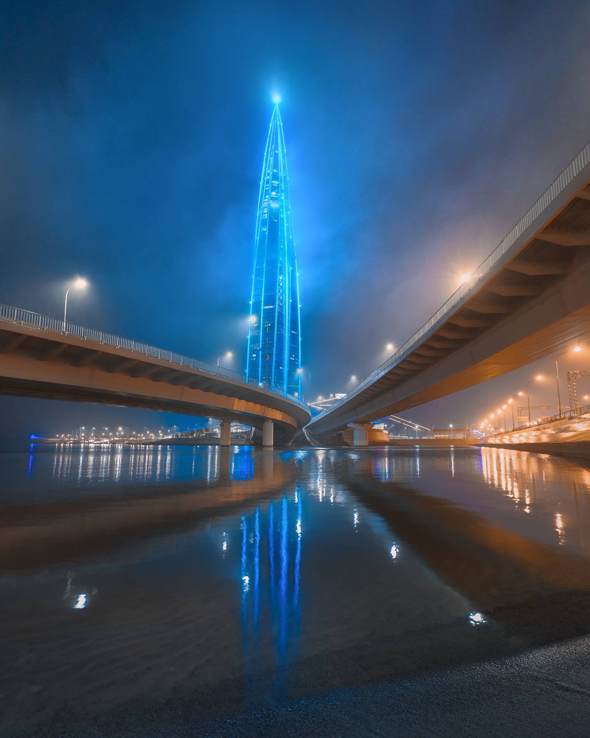 санкт-петербург, питер, ночной питер, ночной санкт-петербург, лахта, лахта центр, Александр Трашин