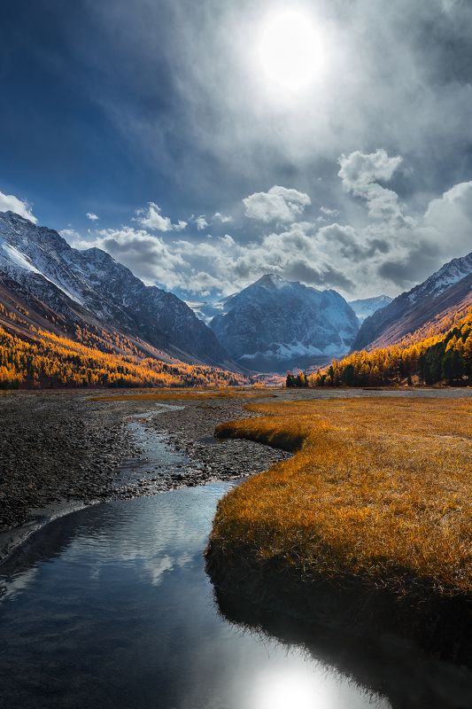 Республика Алтай, долина Актру, вид на Кара-Ташphoto preview