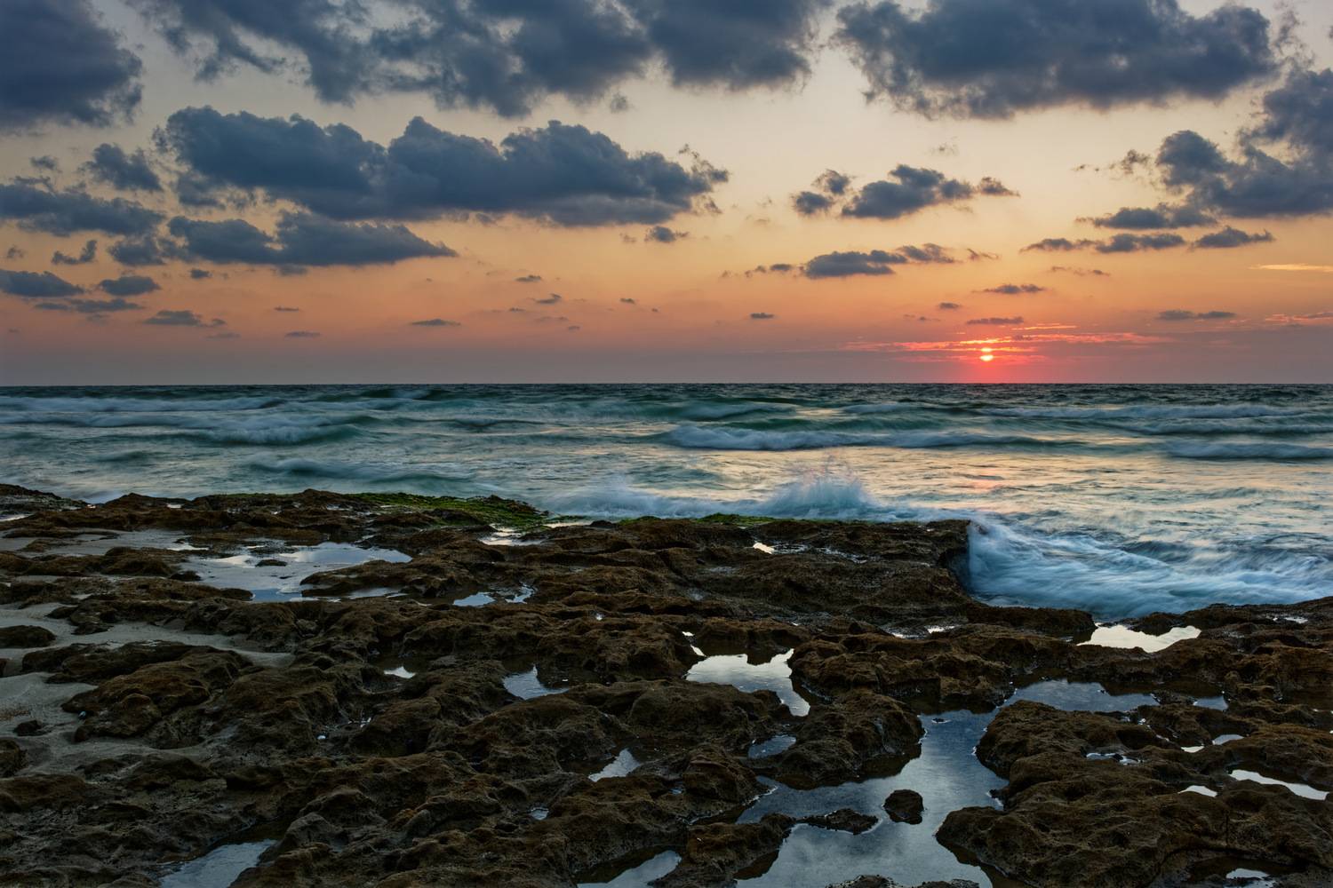 Mediterranean Sea, Sunset. Автор: David Solodar , David Solodar