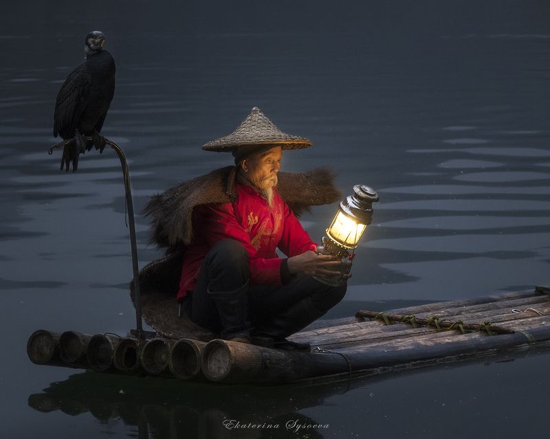 Китай, фототур в Китай, китайская живопись, карстовые холмы, Гуйлинь, китайские рыбаки Рыбакphoto preview