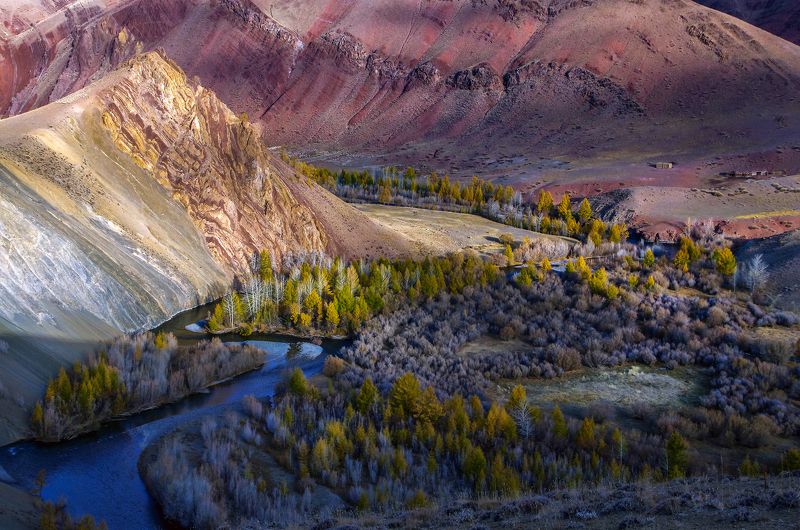 алтай, река, кызылшин, осень, вода В долине Кызылшинphoto preview