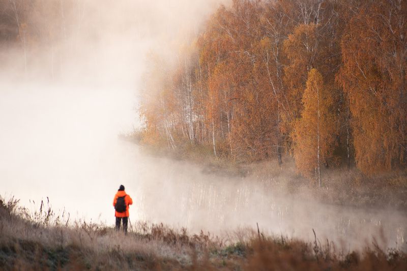 осень, туман, курган, зауралье Теплые воспоминанияphoto preview