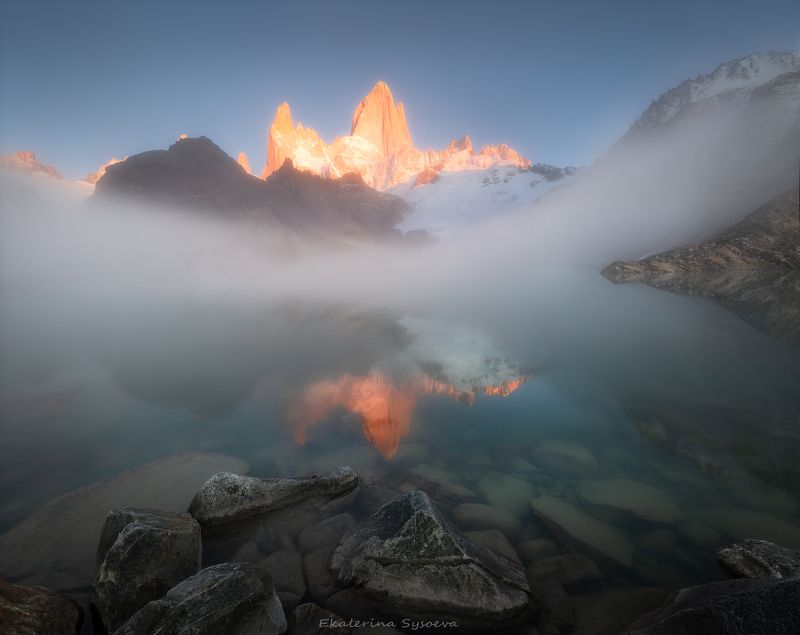 патагония, фитц рой Туманный Фитц Ройphoto preview