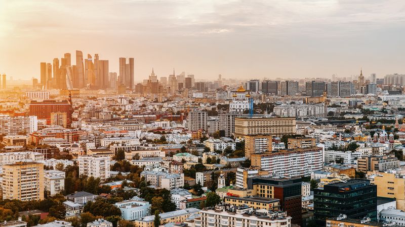 москва-сити Москва на закате дня! фото превью