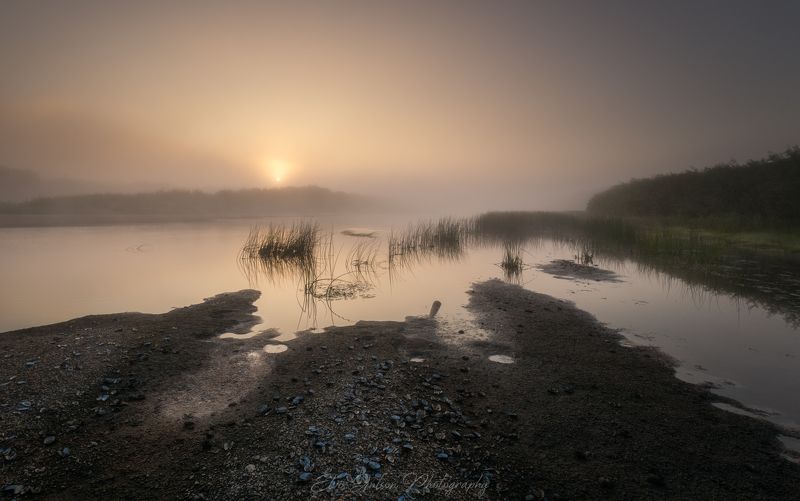 пейзаж, природа, кологрив Туман над рекой. Рассвет.photo preview