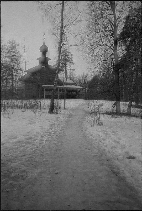 пленка, 90-х, монокль, предзимье Ностальгия по плёнке... Новый Иерусалим.photo preview