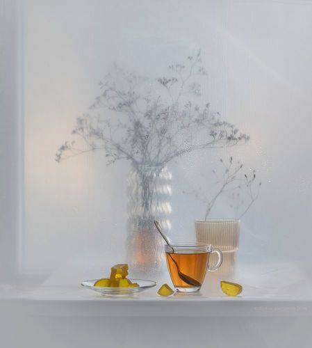 Осенний чай с мармеладом