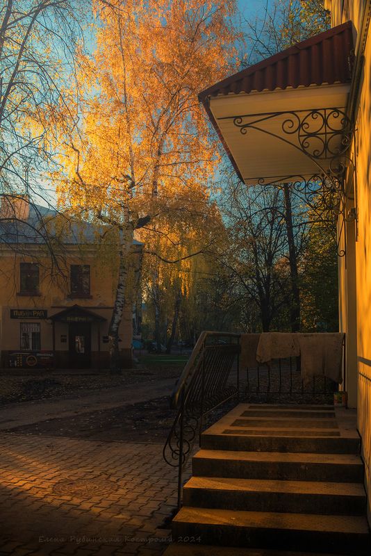 кострома, город, улица, архитектура Осень в городе фото превью