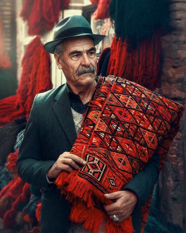 Verni Carpet Salesman in Bazaarphoto preview