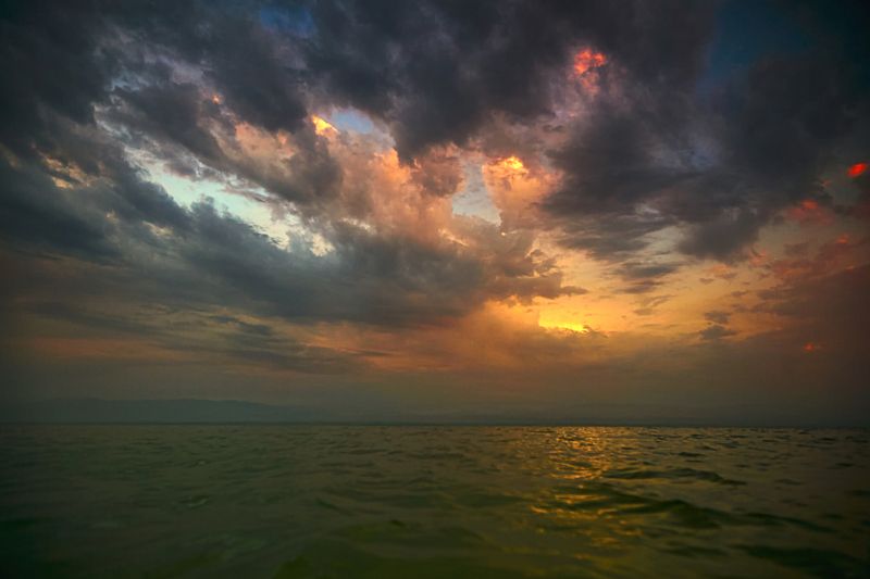 Вечер на Таджикском море…Кайракум.Сырдарья. Худжанд. Таджикистанphoto preview