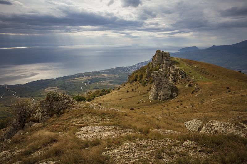 крым, утро, осень, горы, пейзаж, демерджи, море, Крымские зарисовки. фото превью