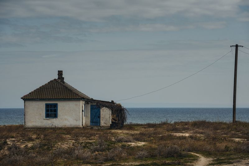 берег, дом, море photo preview