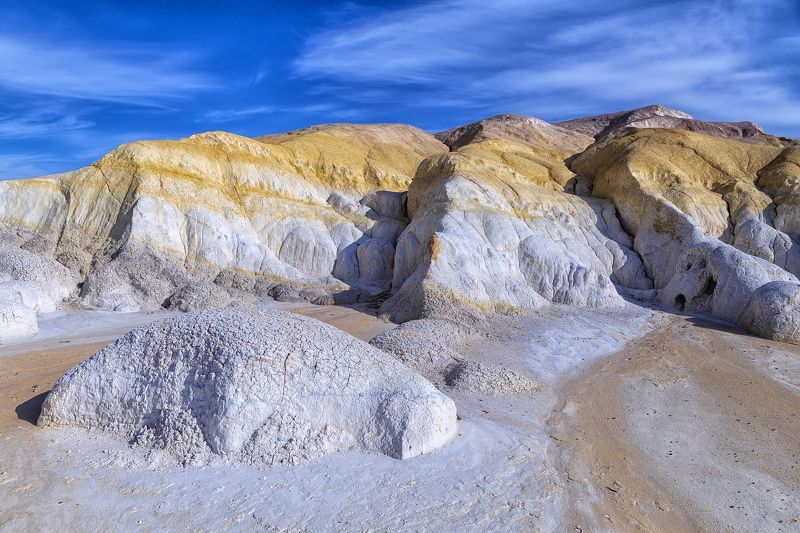 Пейзаж, Казахстан, пустыня, горы, меловые горы, небо, песок, глина, структура, рельеф, геология, мел, Улытау Акжар, Улытауphoto preview